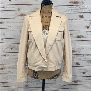 NWT INC Faux-Leather Moto Jacket